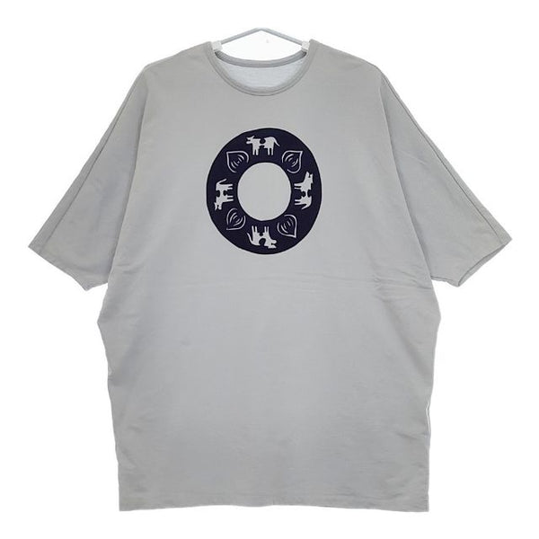 PLAIN PEOPLE plainless ロング オーバーサイズ スウェット 半袖Ｔシャツ カットソー ライトブルー レディース プレインピープル【中古】5-0517S∞