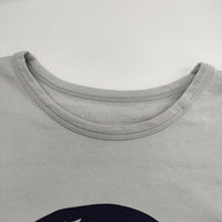 PLAIN PEOPLE plainless ロング オーバーサイズ スウェット 半袖Ｔシャツ カットソー ライトブルー レディース プレインピープル【中古】5-0517S∞