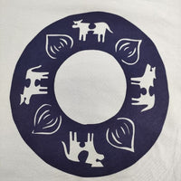 PLAIN PEOPLE plainless ロング オーバーサイズ スウェット 半袖Ｔシャツ カットソー ライトブルー レディース プレインピープル【中古】5-0517S∞