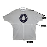 PLAIN PEOPLE plainless ロング オーバーサイズ スウェット 半袖Ｔシャツ カットソー ライトブルー レディース プレインピープル【中古】5-0517S∞