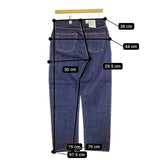 CIOTA インディゴスビンコットン13.5ozストレートデニム NPTL-1STB ジーンズ デニムパンツ ネイビー レディース シオタ【中古】5-0322G∞