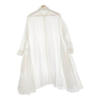 R&D.M.Co- LINEN HEMP GAUZE DRAPE LONG SHIRT 定価70400円 チュニック ワンピース ホワイト レディース オールドマンズテーラー【中古】5-0131M♪