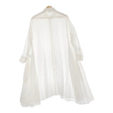 R&D.M.Co- LINEN HEMP GAUZE DRAPE LONG SHIRT 定価70400円 チュニック ワンピース ホワイト レディース オールドマンズテーラー【中古】5-0131M♪