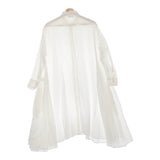 R&D.M.Co- LINEN HEMP GAUZE DRAPE LONG SHIRT 定価70400円 チュニック ワンピース ホワイト レディース オールドマンズテーラー【中古】5-0131M♪