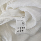 R&D.M.Co- LINEN HEMP GAUZE DRAPE LONG SHIRT 定価70400円 チュニック ワンピース ホワイト レディース オールドマンズテーラー【中古】5-0131M♪