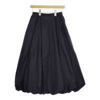 UNITED ARROWS シルク混バルーンスカート 1524-162-5205 ロングスカート 濃紺 ネイビー レディース ユナイテッドアローズ【中古】5-0403M∞