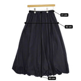 UNITED ARROWS シルク混バルーンスカート 1524-162-5205 ロングスカート 濃紺 ネイビー レディース ユナイテッドアローズ【中古】5-0403M∞