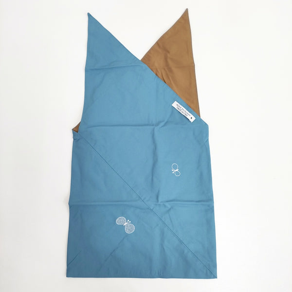 mina perhonen 新品 東京スカイツリー MEMORY TOTE BAG リバーシブル トートバッグ ブルー ブラウン レディース ミナペルホネン【中古】5-0804G◎