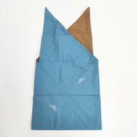 mina perhonen 新品 東京スカイツリー MEMORY TOTE BAG リバーシブル トートバッグ ブルー ブラウン レディース ミナペルホネン【中古】5-0804G◎