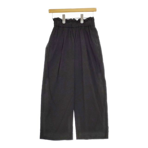 JOURNAL STANDARD ウォッシャブルコットンリネンVISワイドパンツ 定価16500円 パンツ 23SS ブラック レディース ジャーナルスタンダード【中古】5-0403M∞