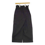 JOURNAL STANDARD ウォッシャブルコットンリネンVISワイドパンツ 定価16500円 パンツ 23SS ブラック レディース ジャーナルスタンダード【中古】5-0403M∞