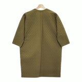 ARTS&SCIENCE Woven robe Silkspun crape vintage quilt シルク 083-L142-216 コート カーキ レディース アーツ&サイエンス【中古】5-0205T♪