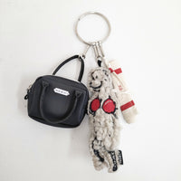 R&D.M.Co- CHARM KEY RING 定価15400円 キーホルダー ブラック レディース オールドマンズテーラー【中古】5-0227G◎