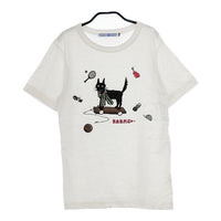 R&D.M.Co- BLACK WOLF T-SH ブラックウルフ 半袖Ｔシャツ カットソー ホワイト レディース オールドマンズテーラー【中古】5-0517S∞