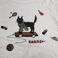 R&D.M.Co- BLACK WOLF T-SH ブラックウルフ 半袖Ｔシャツ カットソー ホワイト レディース オールドマンズテーラー【中古】5-0517S∞