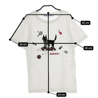 R&D.M.Co- BLACK WOLF T-SH ブラックウルフ 半袖Ｔシャツ カットソー ホワイト レディース オールドマンズテーラー【中古】5-0517S∞