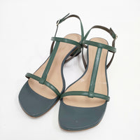 Odette e' Odile UNITED ARROWS Tストラップサンダル サイズ24 1/2 サンダル グリーン レディース オデットエオディール【中古】5-0714S◎