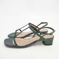 Odette e' Odile UNITED ARROWS Tストラップサンダル サイズ24 1/2 サンダル グリーン レディース オデットエオディール【中古】5-0714S◎