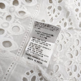 NE QUITTEZ PAS eclat別注 レースジャケット 七分袖 刺繍 カットワーク 010141GJ5EC インド製 ブラウス シャツ ホワイト レディース ヌキテパ【中古】5-0525S△