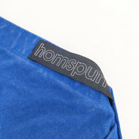 homspun 2WAY 製品染め トートバッグ ブルー レディース ホームスパン【中古】5-0804G◎