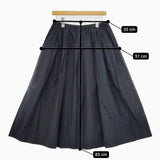 veritecoeur コットン タックギャザースカート VC-1272 スカート ネイビー レディース ヴェリテクール【中古】5-0731M∞