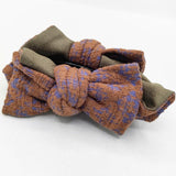 COMPLEX BIZ リボン バレッタ ブラウン カーキ レディース コンプレックスビズ【中古】5-0330G∞