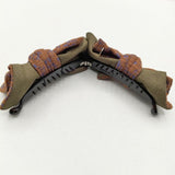 COMPLEX BIZ リボン バレッタ ブラウン カーキ レディース コンプレックスビズ【中古】5-0330G∞