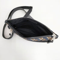 Furla ナイロン サコッシュ ショルダーポーチ ショルダーバッグ ブラウン ネイビー レディース フルラ【中古】5-0804G◎