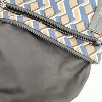 Furla ナイロン サコッシュ ショルダーポーチ ショルダーバッグ ブラウン ネイビー レディース フルラ【中古】5-0804G◎