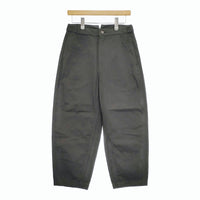 MHL. DRY NATURAL COTTON TWILL 595-4243501 サイズ2 パンツ 24SS チャコールグレー レディース エムエイチエル【中古】5-0311M♪