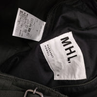 MHL. DRY NATURAL COTTON TWILL 595-4243501 サイズ2 パンツ 24SS チャコールグレー レディース エムエイチエル【中古】5-0311M♪