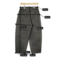 MHL. DRY NATURAL COTTON TWILL 595-4243501 サイズ2 パンツ 24SS チャコールグレー レディース エムエイチエル【中古】5-0311M♪
