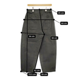MHL. DRY NATURAL COTTON TWILL 595-4243501 サイズ2 パンツ 24SS チャコールグレー レディース エムエイチエル【中古】5-0311M♪