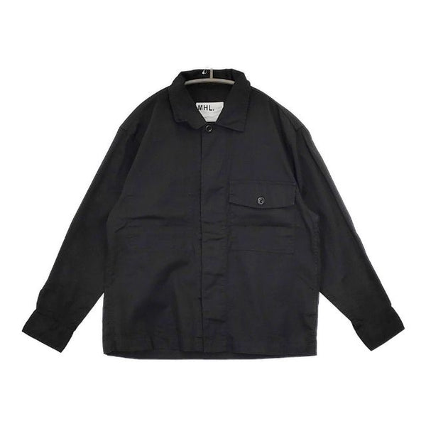 MHL. LIGHT COTTON CHINO 596-2250505 コットン シャツJKT ジャケット 22AW ブラック メンズ エムエイチエル【中古】5-0731M∞