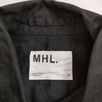 MHL. LIGHT COTTON CHINO 596-2250505 コットン シャツJKT ジャケット 22AW ブラック メンズ エムエイチエル【中古】5-0731M∞