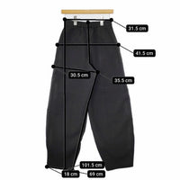 FREE'S MART ハイウエストコクーンパンツ 131-3230016 ウエストゴム パンツ ブラック レディース フリーズマート【中古】5-0731G∞