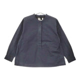 MHL. 595-2253504 BRUSHED COTTON PLAINWEAVE サイズ2 プルオーバー 長袖シャツ 22SS ネイビー レディース エムエイチエル【中古】5-0411M♪