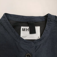 MHL. 595-2253504 BRUSHED COTTON PLAINWEAVE サイズ2 プルオーバー 長袖シャツ 22SS ネイビー レディース エムエイチエル【中古】5-0411M♪