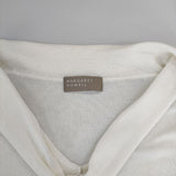 MARGARET HOWELL ネッカチーフニット サンプル品 578-8163008 七分袖 コットン セーター ニット オフホワイト レディース マーガレットハウエル【中古】5-0403M∞
