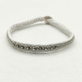 saami crafts Bjork別注 レザー ブレスレット ホワイト レディース サーミクラフツ【中古】5-0330G∞