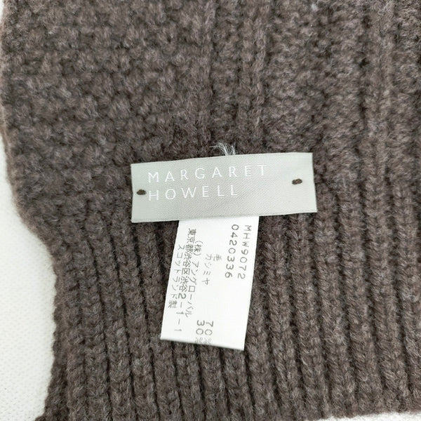 MARGARET HOWELL ウール カシミヤ ケーブル編み スコットランド製