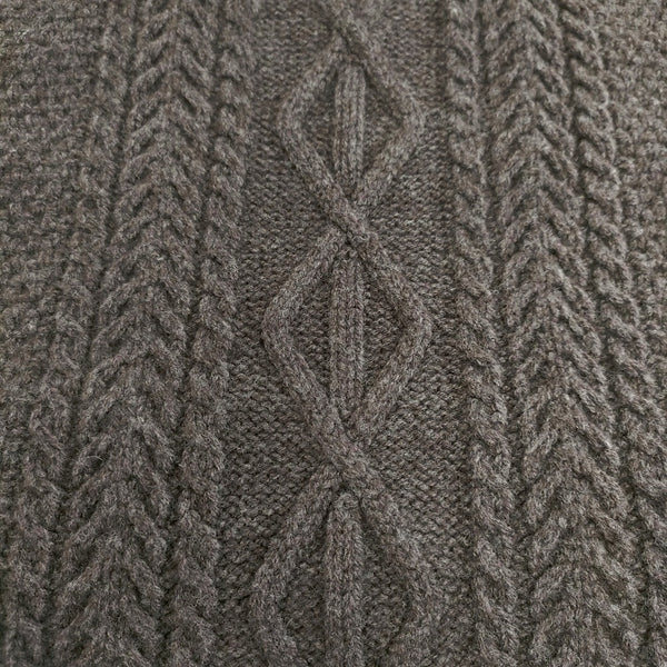 MARGARET HOWELL ウール カシミヤ ケーブル編み スコットランド製