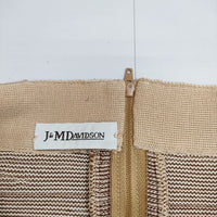 J&M Davidson コットン ニット スカート ベージュ レディース ジェイアンドエムデヴィッドソン【中古】5-0731M∞