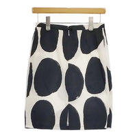 marimekko ドット スカート ブラック ホワイト レディース マリメッコ【中古】5-0402M∞