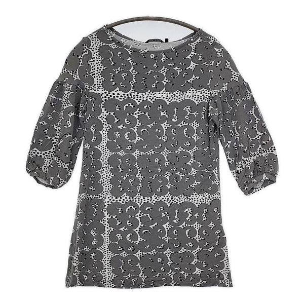 marimekko VARPUKKA サイズXS レーヨンストレッチ Ｔシャツ カットソー グレー レディース マリメッコ【中古】5-0731M∞