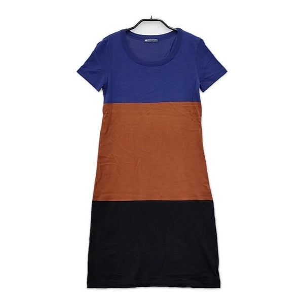 PETIT BATEAU 半袖 S/14 ワンピース パープル ブラウン レディース プチバトー【中古】5-0521S∞