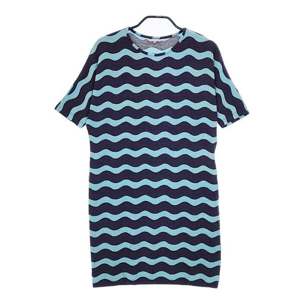 marimekko LOKKI ロッキ サイズXS レーヨン チュニック ブルー ネイビー レディース マリメッコ【中古】5-0521S∞