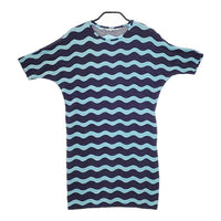 marimekko LOKKI ロッキ サイズXS レーヨン チュニック ブルー ネイビー レディース マリメッコ【中古】5-0521S∞