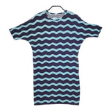 marimekko LOKKI ロッキ サイズXS レーヨン チュニック ブルー ネイビー レディース マリメッコ【中古】5-0521S∞