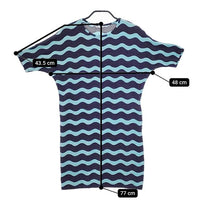 marimekko LOKKI ロッキ サイズXS レーヨン チュニック ブルー ネイビー レディース マリメッコ【中古】5-0521S∞
